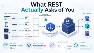 The core constraints REST asks of an API